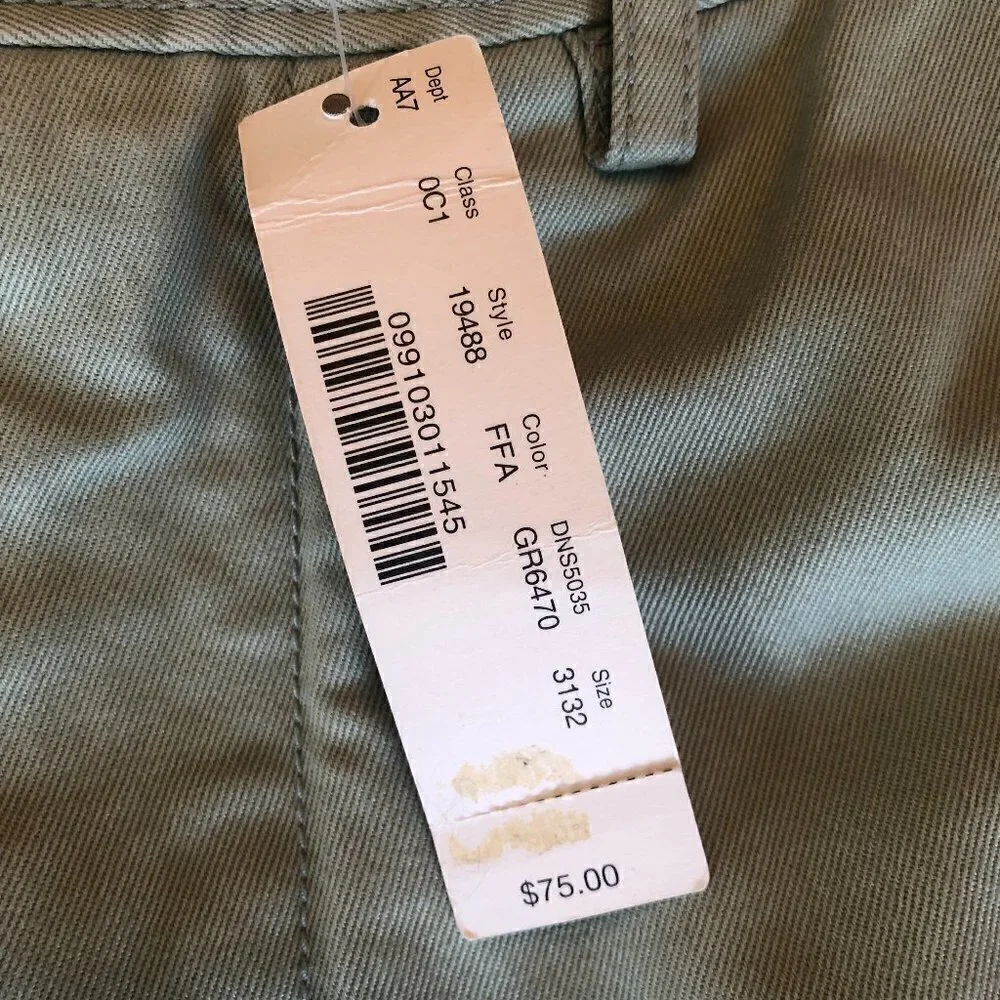 NWT J. Crew Mint Urban Slim Fit Chinos